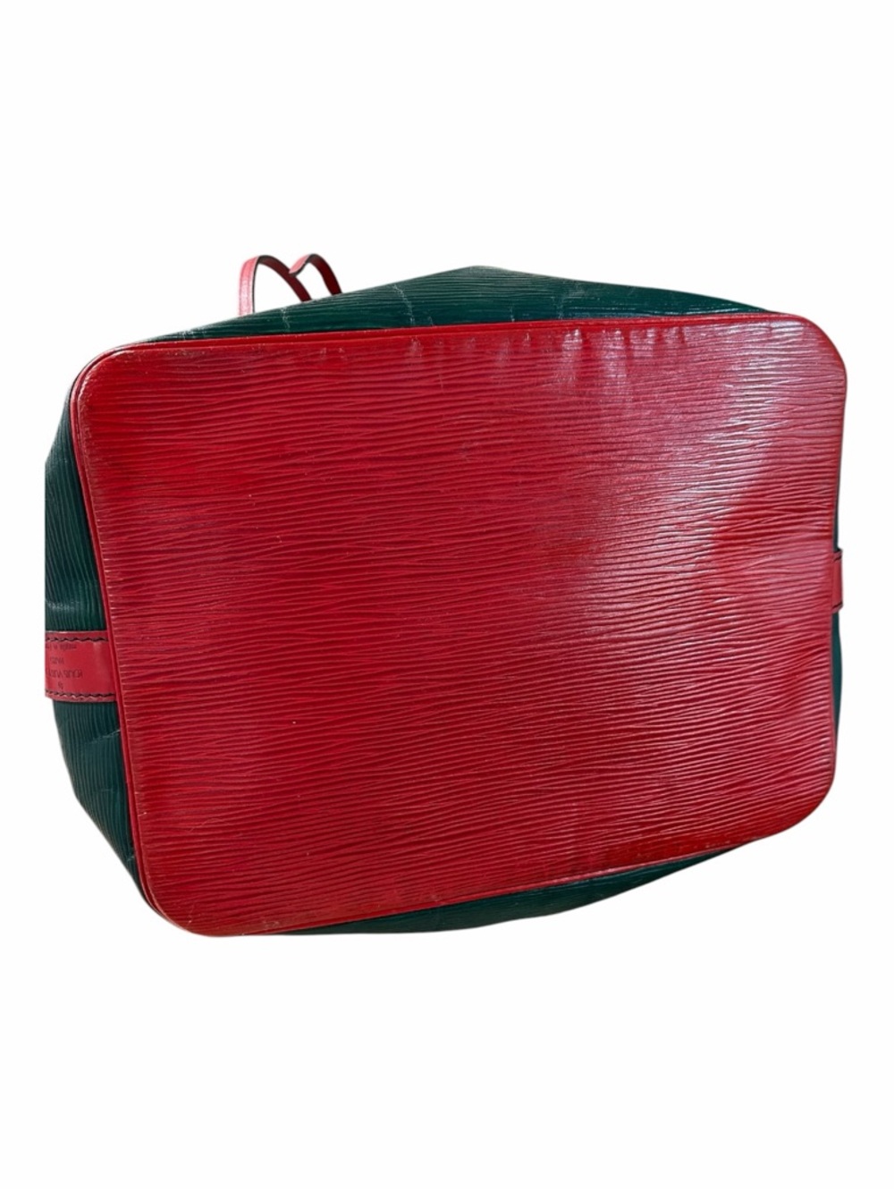 Louis Vuitton Epi Noé GM Restored Green & Red Vintage Bucket Bag - Picture 13 of 13
